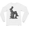 Men Pixel Art Geometric Book Human Drawing Graphic Men Unisex Long Sleeve T-Shirt
