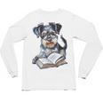 Nerdy Schnauzer Dog Book Lover Glasses Cute Pet For Men Women Kids Unisex Long Sleeve T-Shirt Nerdy Schnauzer Dog Book Lover Glasses Cute Pet For Men Women Kids Unisex Long Sleeve T-Shirt