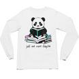 Panda Reading Chapter Books Unisex Long Sleeve T-Shirt