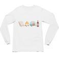 The Perfect Weekend Camping Essentials Wine Books Campfire Unisex Long Sleeve T-Shirt The Perfect Weekend Camping Essentials Wine Books Campfire Unisex Long Sleeve T-Shirt