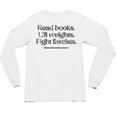 Read Books Lift Weights Fight Fascists Vintage Unisex Long Sleeve T-Shirt