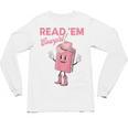 Read 'Em Western Cowgirl Retro Groovy Reading Books Unisex Long Sleeve T-Shirt