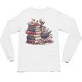Reading A Book Per Day Keeps Reality Away Skeleton Books Unisex Long Sleeve T-Shirt Reading A Book Per Day Keeps Reality Away Skeleton Books Unisex Long Sleeve T-Shirt