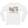 Reading All The Way Christmas Book Lover For Women And Teens Unisex Long Sleeve T-Shirt