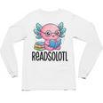 Readsolotl Cute Axolotl Reading Book Kawaii Pink Aesthetic Unisex Long Sleeve T-Shirt Readsolotl Cute Axolotl Reading Book Kawaii Pink Aesthetic Unisex Long Sleeve T-Shirt