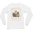 Retro North Pole Reading Club Hot Cocoa Book Lovers Xmas Unisex Long Sleeve T-Shirt