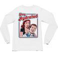 Retro Vampire Book Cover Style Stay Hydrated Halloween Unisex Long Sleeve T-Shirt Retro Vampire Book Cover Style Stay Hydrated Halloween Unisex Long Sleeve T-Shirt