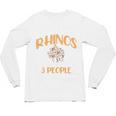 I Like Rhinos And Maybe 3 People Introvert Animal Unisex Long Sleeve T-Shirt I Like Rhinos And Maybe 3 People Introvert Animal Unisex Long Sleeve T-Shirt