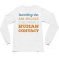 Running On Air Hockey Social Introvert Humor Vintage Unisex Long Sleeve T-Shirt Running On Air Hockey Social Introvert Humor Vintage Unisex Long Sleeve T-Shirt