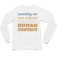 Running On Fish Keeping Social Introvert Humor Vintage Unisex Long Sleeve T-Shirt Running On Fish Keeping Social Introvert Humor Vintage Unisex Long Sleeve T-Shirt