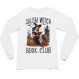 Salem Witch Book Club Bookish Retro Halloween Cat Unisex Long Sleeve T-Shirt