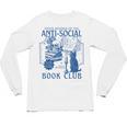 Sarcastic Anti Social Book Club Cat Skull Book Lover Unisex Long Sleeve T-Shirt Sarcastic Anti Social Book Club Cat Skull Book Lover Unisex Long Sleeve T-Shirt
