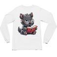 Scottish Terrier Reading a Book Dog Unisex Long Sleeve T-Shirt
