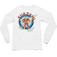 Shazam Comic Book Art Heroic Portrait Vintage Unisex Long Sleeve T-Shirt