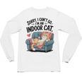 Sorry I Can’t Go I’m An Indoor Cat Couch Introvert Cat Unisex Long Sleeve T-Shirt Sorry I Can’t Go I’m An Indoor Cat Couch Introvert Cat Unisex Long Sleeve T-Shirt