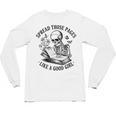 Spread Those Pages Like A Good Girl Skeleton Floral Book Unisex Long Sleeve T-Shirt Spread Those Pages Like A Good Girl Skeleton Floral Book Unisex Long Sleeve T-Shirt