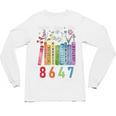 Subtle Floral Foxglove Daisy Tulip Book Lover Unisex Long Sleeve T-Shirt