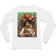 History Month Black Afro Girl Women Book Lovers Floral Unisex Long Sleeve T-Shirt