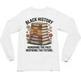 History Month Teacher Reading Book Lover Floral Stack Premium Tri-Blend Unisex Long Sleeve T-Shirt