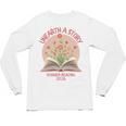 Unearth a Story 2026 Summer Reading Program Flowers Book Premium Tri-Blend Unisex Long Sleeve T-Shirt