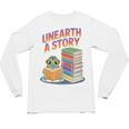 Unearth A Story Cute Turtle Reading Books Librarian Unisex Long Sleeve T-Shirt Unearth A Story Cute Turtle Reading Books Librarian Unisex Long Sleeve T-Shirt