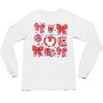 Valentine Teacher Coquette Bow Pencil Heart Book Girl Women Unisex Long Sleeve T-Shirt Valentine Teacher Coquette Bow Pencil Heart Book Girl Women Unisex Long Sleeve T-Shirt