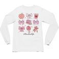 Valentine Teacher Cute Bows Apple Globe Pencil Books Art Unisex Long Sleeve T-Shirt Valentine Teacher Cute Bows Apple Globe Pencil Books Art Unisex Long Sleeve T-Shirt
