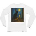 Van Gogh Starry Night Art Cat And Book Lovers Premium Tri-Blend Unisex Long Sleeve T-Shirt Van Gogh Starry Night Art Cat And Book Lovers Premium Tri-Blend Unisex Long Sleeve T-Shirt