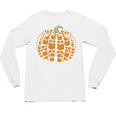 Vintage Book Pumpkin Autumn Fall Librarians Bookworm Teacher Unisex Long Sleeve T-Shirt