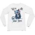 We'Re All Mad Here Cheshire Cat Alice Wonderland Book Kids Unisex Long Sleeve T-Shirt
