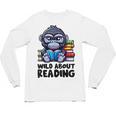 Wild About Reading Book Lover Gorilla Unisex Long Sleeve T-Shirt