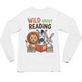 Wild About Reading Zoo Animals For Bookworm Book Reader Unisex Long Sleeve T-Shirt Wild About Reading Zoo Animals For Bookworm Book Reader Unisex Long Sleeve T-Shirt