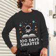 100 Days Smarter Astronaut Book 100th Day Girls Kids Women Unisex Long Sleeve T-Shirt