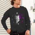 Ace Pride Book With Stars Moons And Magic Hand Unisex Long Sleeve T-Shirt