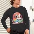 Adorable Book Lover Parrot With Reading Glasses Cute Unisex Long Sleeve T-Shirt