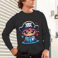 Adorable Book Lover Pirate With Reading Glasses Cute Unisex Long Sleeve T-Shirt Adorable Book Lover Pirate With Reading Glasses Cute Unisex Long Sleeve T-Shirt