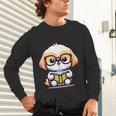 Adorable Book Lover Shih Tzu With Reading Glasses Cute Unisex Long Sleeve T-Shirt Adorable Book Lover Shih Tzu With Reading Glasses Cute Unisex Long Sleeve T-Shirt