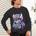 Adorable Book Lover Valkyrie With Reading Glasses Cute Unisex Long Sleeve T-Shirt