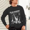 Alien Abduction UFO Lovers Comic Book Style Shirt Unisex Long Sleeve T-Shirt