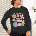 Apple Disco Pencil Books Bow Teacher Student Back To School Unisex Long Sleeve T-Shirt Apple Disco Pencil Books Bow Teacher Student Back To School Unisex Long Sleeve T-Shirt