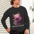 Axolotl Book Lover Librarian Reading Library Readers Unisex Long Sleeve T-Shirt Axolotl Book Lover Librarian Reading Library Readers Unisex Long Sleeve T-Shirt