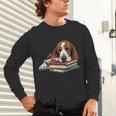 Basset Hound Books Dog Breed Graphic Unisex Long Sleeve T-Shirt Basset Hound Books Dog Breed Graphic Unisex Long Sleeve T-Shirt