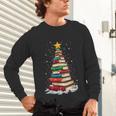 Book Christmas Tree Book Lover Teacher Librarian Unisex Long Sleeve T-Shirt