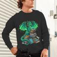 Book Dragon Reading Fantasy Unisex Long Sleeve T-Shirt