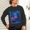 Book Library Bookshelf Armchair Window Pattern Print Unisex Long Sleeve T-Shirt Book Library Bookshelf Armchair Window Pattern Print Unisex Long Sleeve T-Shirt