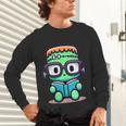 Book Lover Frankenstein's Monster With Reading Glasses Unisex Long Sleeve T-Shirt