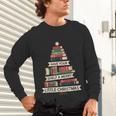 Book Merry Little Christmas Tree Holiday Unisex Long Sleeve T-Shirt