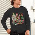 Book Tree All Is Calm Said No Teacher Ever Christmas Unisex Long Sleeve T-Shirt