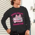 All Booked For Valentines Book Reading Coquette Bow Unisex Long Sleeve T-Shirt