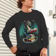 Books Dragon Reading Book Lover Unisex Long Sleeve T-Shirt Books Dragon Reading Book Lover Unisex Long Sleeve T-Shirt